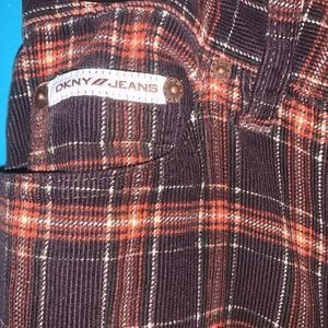 Perfect fall plaid corduroy DKNY pants